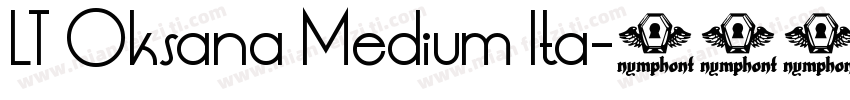 LT Oksana Medium Ita字体转换